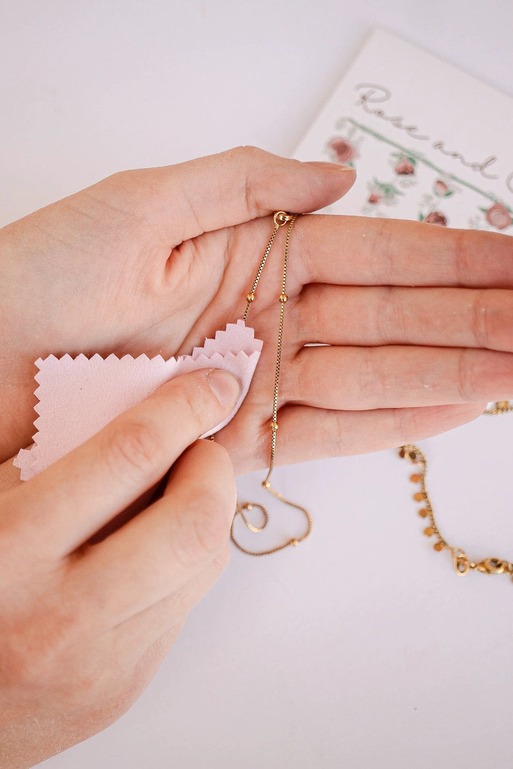 Microfiber Jewelry Polishing Cloth by Rose & Clay