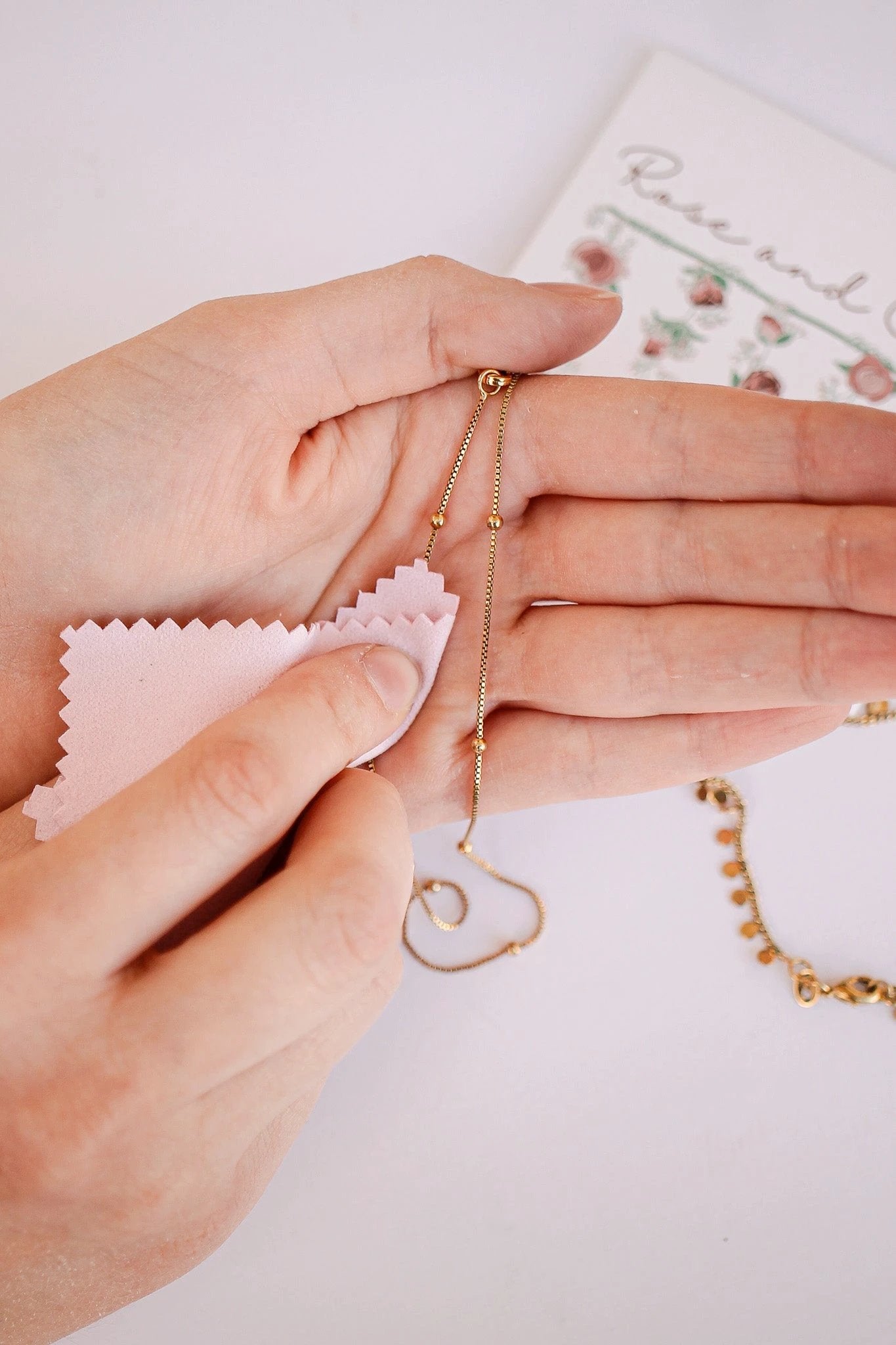 Microfiber Jewelry Polishing Cloth by Rose & Clay