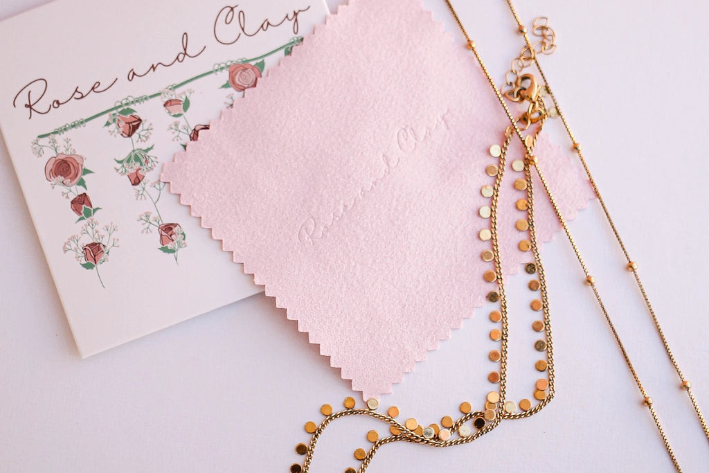 Microfiber Jewelry Polishing Cloth by Rose & Clay