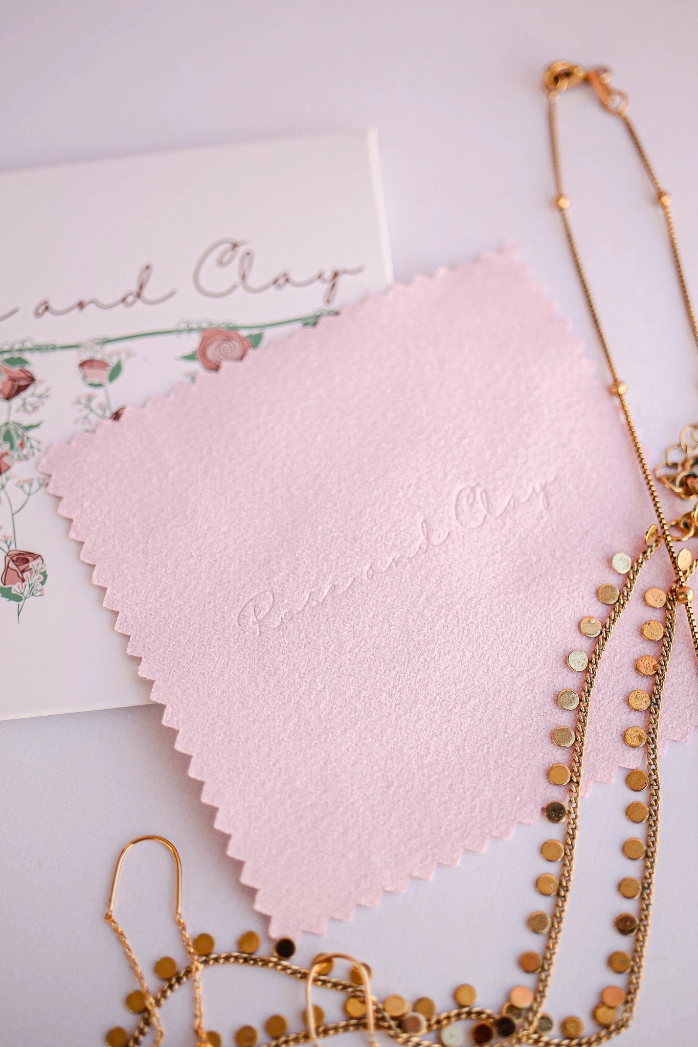 Microfiber Jewelry Polishing Cloth by Rose & Clay