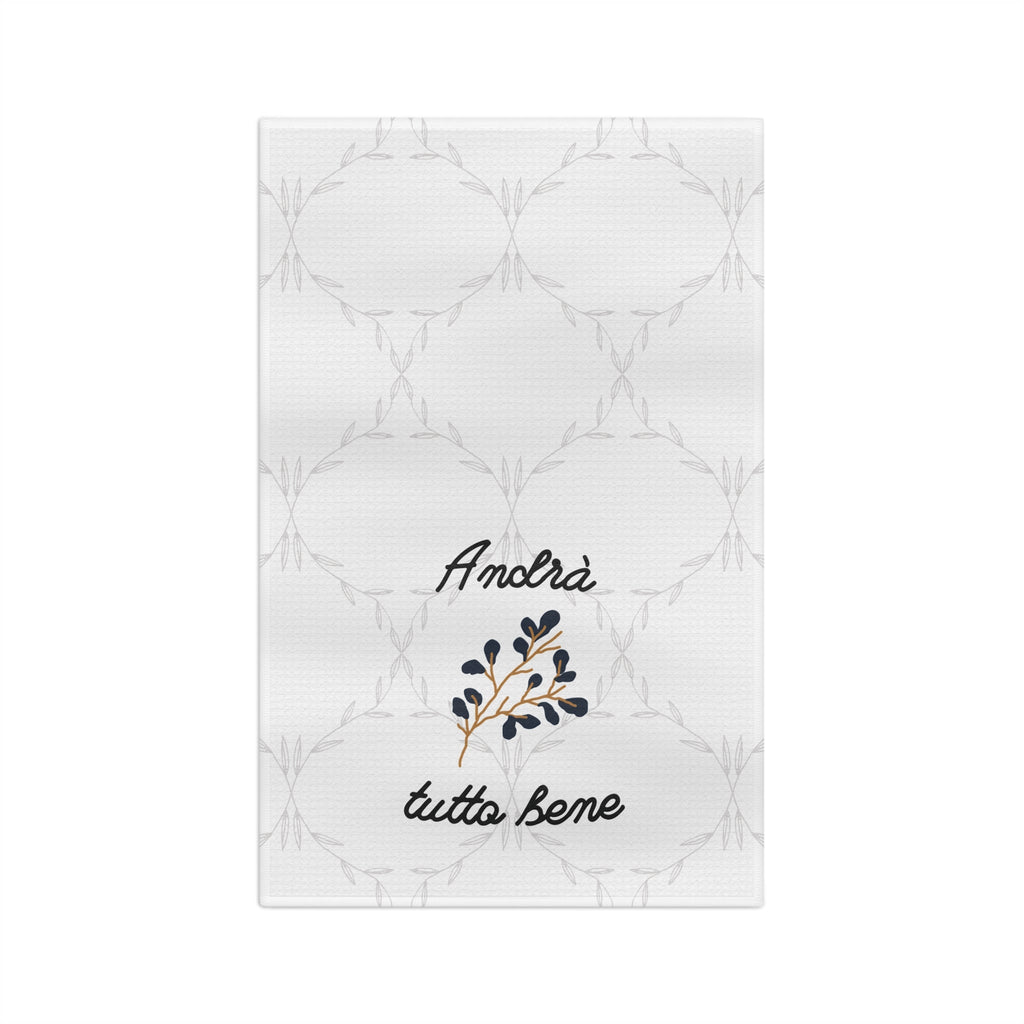 Microfiber Tea Towel – 'Andrà tutto bene' Italian Floral Kitchen Towel Home Decor La Vie Bien Microfiber Tea Towel – 'Andrà tutto bene' Italian Floral Kitchen Towel