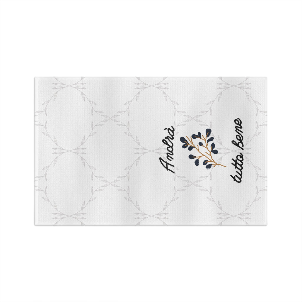 Microfiber Tea Towel – 'Andrà tutto bene' Italian Floral Kitchen Towel Home Decor La Vie Bien Microfiber Tea Towel – 'Andrà tutto bene' Italian Floral Kitchen Towel