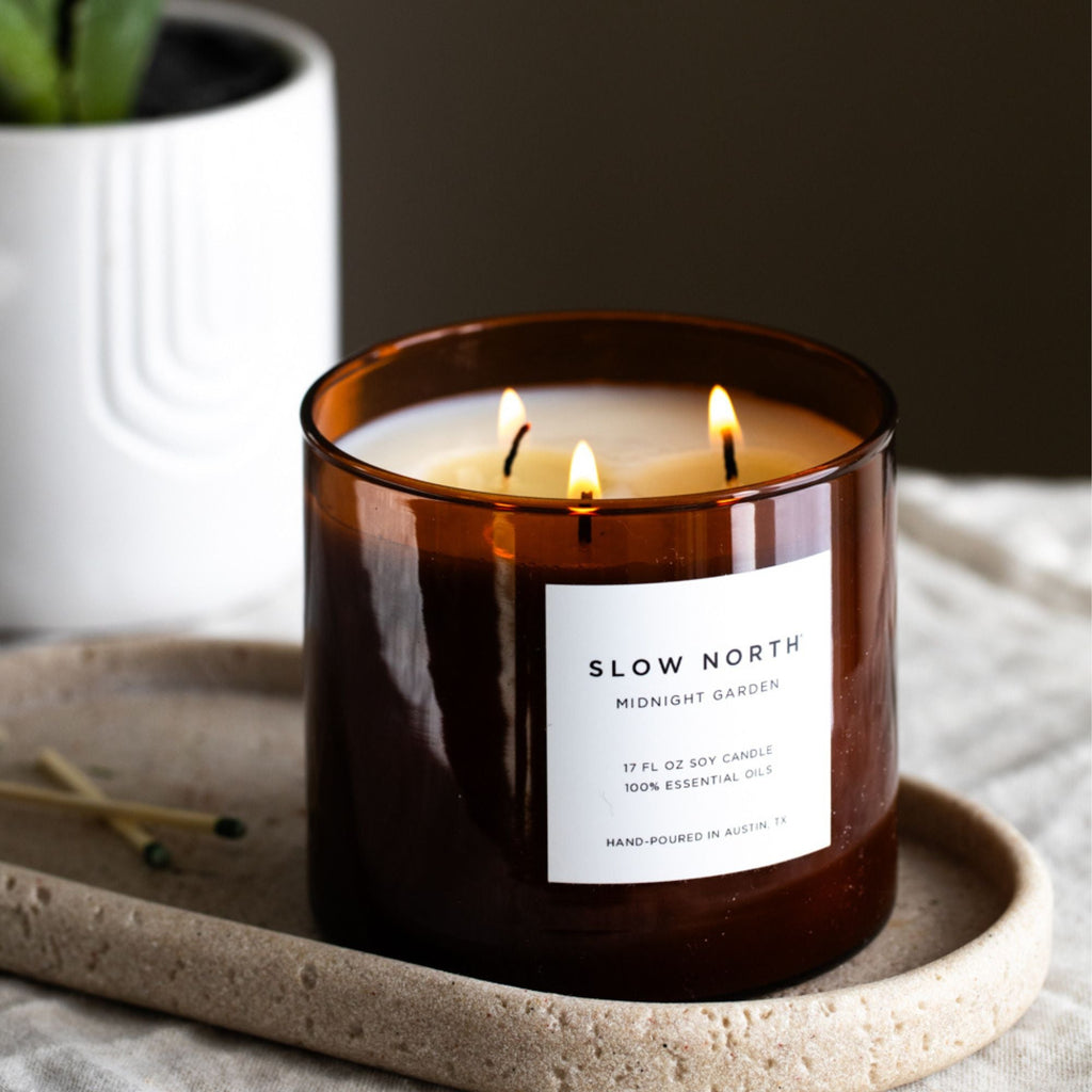 Midnight Garden (Lavender + Rosemary + Geranium) - Signature 3 - Wick Candle Signature 3 - Wick Candle La Vie Bien Midnight Garden (Lavender + Rosemary + Geranium) - Signature 3 - Wick Candle