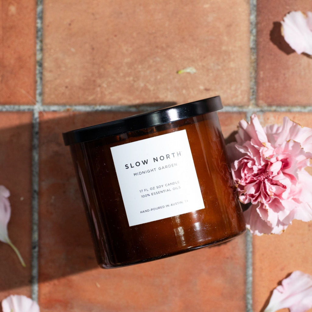 Midnight Garden (Lavender + Rosemary + Geranium) - Signature 3 - Wick Candle Signature 3 - Wick Candle La Vie Bien Midnight Garden (Lavender + Rosemary + Geranium) - Signature 3 - Wick Candle