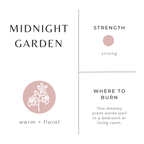 Midnight Garden - Lavender + Rosemary + Geranium Travel Tin Candles La Vie Bien Midnight Garden - Lavender + Rosemary + Geranium
