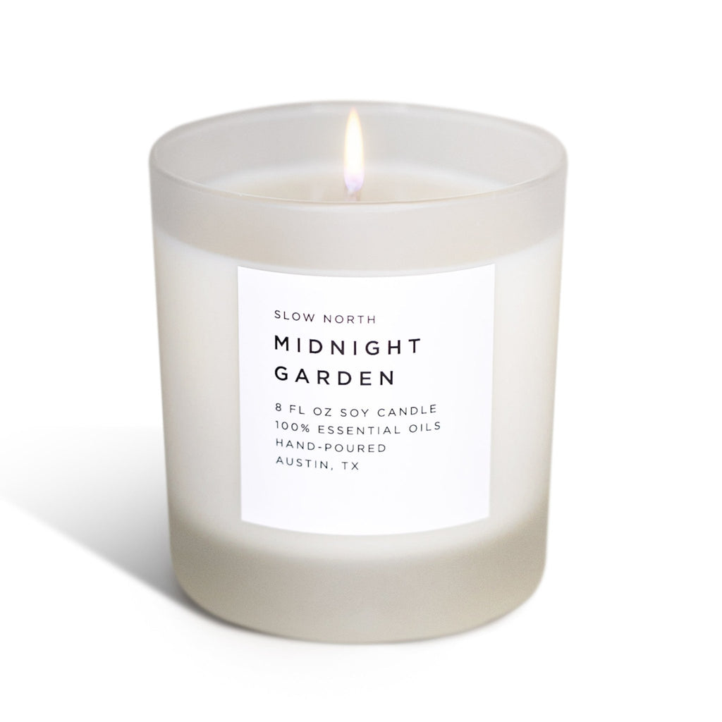 Midnight Garden - Signature Candle (Lavender + Rosemary + Geranium) Frosted Candles La Vie Bien Midnight Garden - Signature Candle (Lavender + Rosemary + Geranium)
