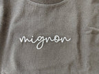 Mignon (cute) French embroidered Baby Jersey Short Sleeve Tee La Vie Bien Mignon (cute) French embroidered Baby Jersey Short Sleeve Tee