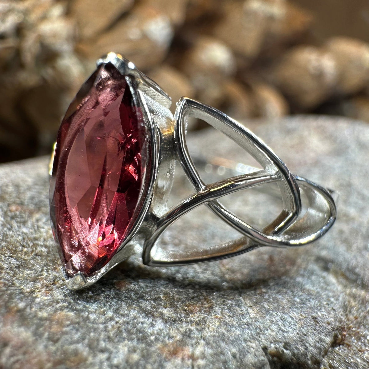 Millicent Celtic Trinity Knot Ring Ring La Vie Bien Millicent Celtic Trinity Knot Ring