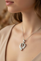 Millie Scottish Thistle Necklace in Sterling Silver Pendant La Vie Bien Millie Scottish Thistle Necklace in Sterling Silver