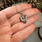 Millie Scottish Thistle Necklace in Sterling Silver Pendant La Vie Bien Millie Scottish Thistle Necklace in Sterling Silver