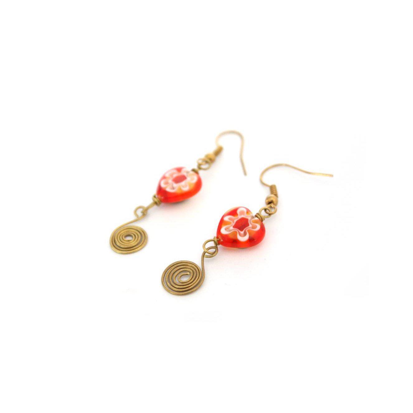 Milly Blown Glass Earrings - Thailand Jewelry La Vie Bien Milly Blown Glass Earrings - Thailand