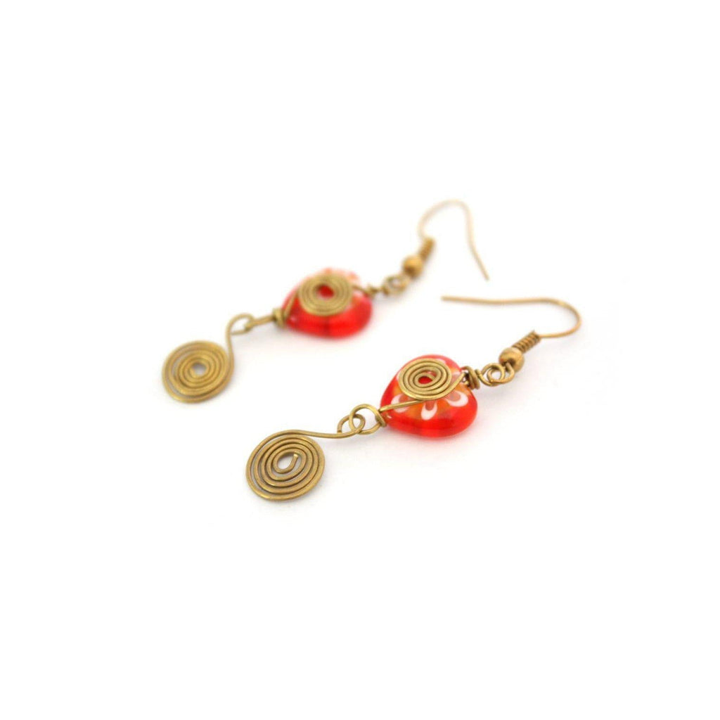 Milly Blown Glass Earrings - Thailand Jewelry La Vie Bien Milly Blown Glass Earrings - Thailand