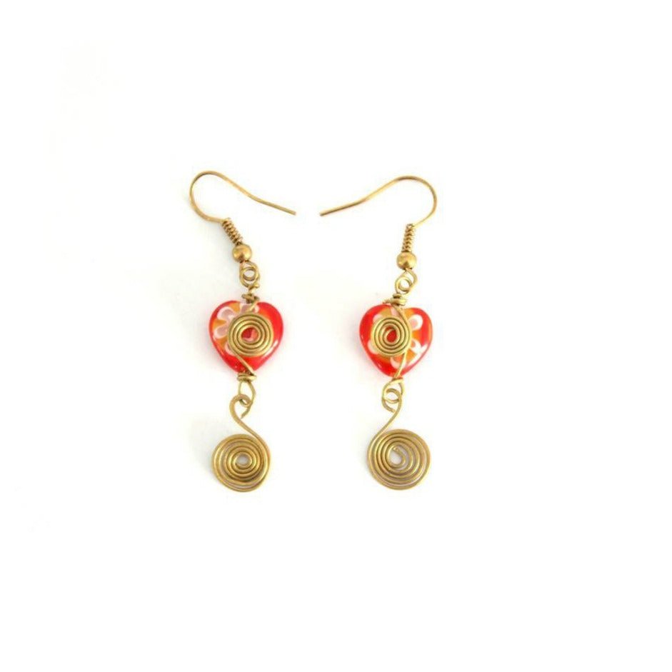 Milly Blown Glass Earrings - Thailand Jewelry La Vie Bien Milly Blown Glass Earrings - Thailand