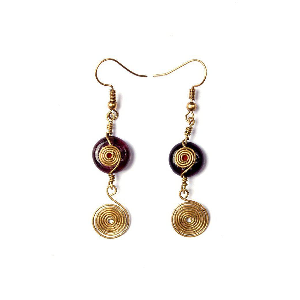 Milly Blown Glass Earrings - Thailand Jewelry La Vie Bien Milly Blown Glass Earrings - Thailand