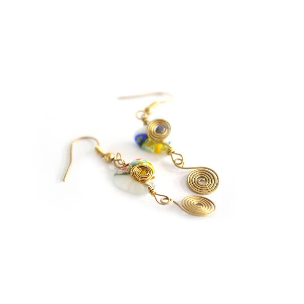 Milly Blown Glass Earrings - Thailand Jewelry La Vie Bien Milly Blown Glass Earrings - Thailand