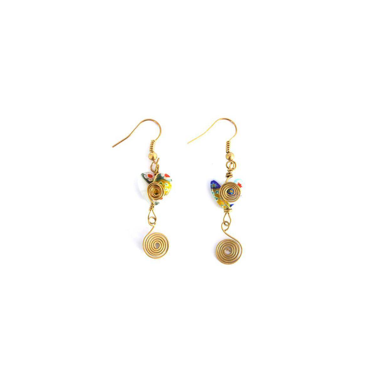 Milly Blown Glass Earrings - Thailand Jewelry La Vie Bien Milly Blown Glass Earrings - Thailand