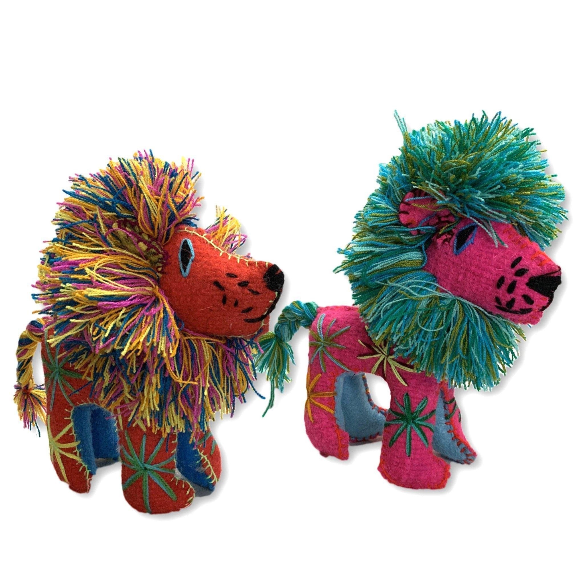 Milo the Lion: Repurposed Wool Boho Decor - Mexico Decor La Vie Bien Milo the Lion: Repurposed Wool Boho Decor - Mexico