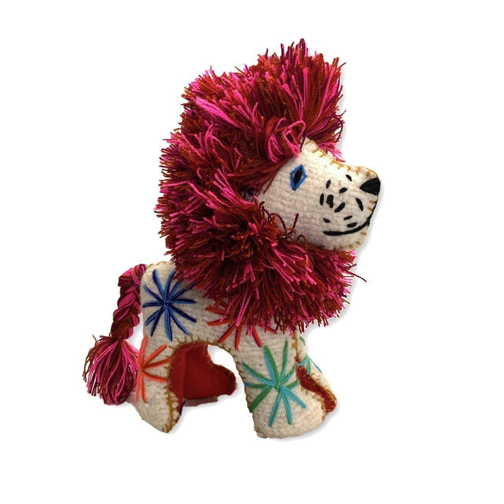 Milo the Lion: Repurposed Wool Boho Decor - Mexico Decor La Vie Bien Milo the Lion: Repurposed Wool Boho Decor - Mexico