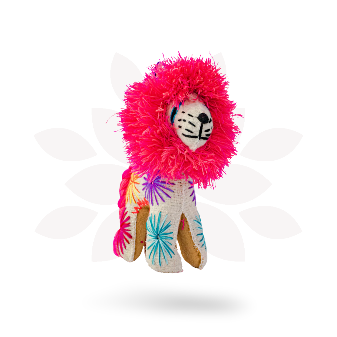 Milo the Lion: Repurposed Wool Boho Decor - Mexico Decor La Vie Bien Milo the Lion: Repurposed Wool Boho Decor - Mexico