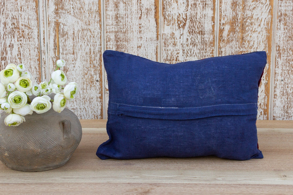 Mima Antique Indigo Grain Sack Pillow Pillow La Vie Bien Mima Antique Indigo Grain Sack Pillow