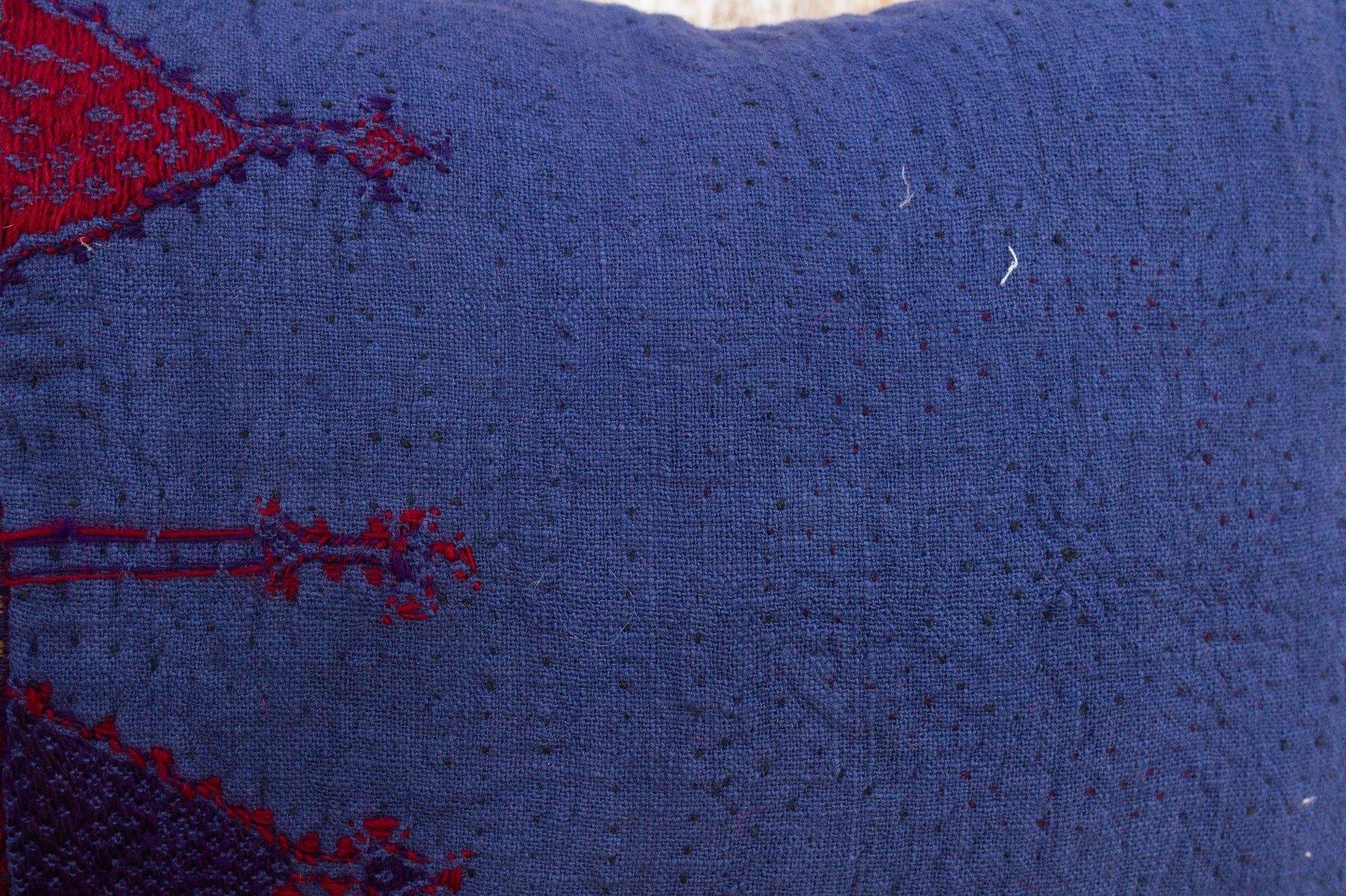 Mima Antique Indigo Grain Sack Pillow Pillow La Vie Bien Mima Antique Indigo Grain Sack Pillow