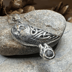 Minerva Celtic Owl Necklace in Sterling Silver Pendant La Vie Bien Minerva Celtic Owl Necklace in Sterling Silver