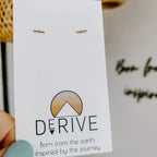 Mini Bar Stud Earrings by Derive Jewelry