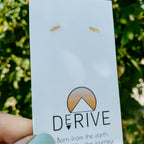 Mini Bar Stud Earrings by Derive Jewelry