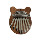 Mini Bear-Shaped Wooden Kalimba – 8-Key Thumb Piano by Music Frog Co