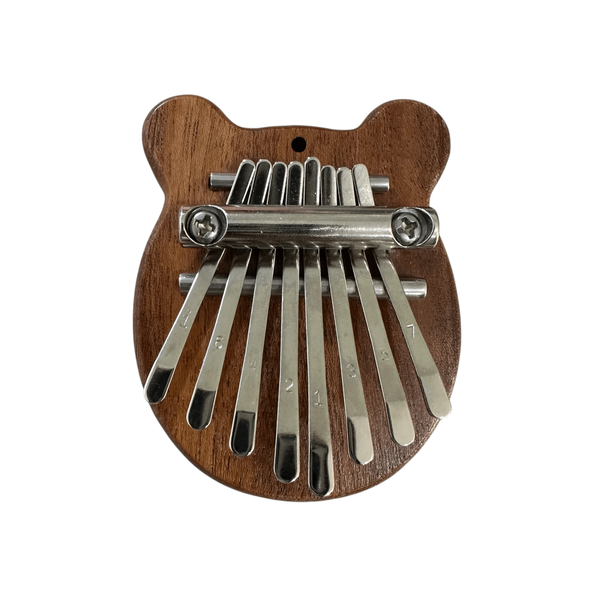 Mini Bear-Shaped Wooden Kalimba – 8-Key Thumb Piano by Music Frog Co