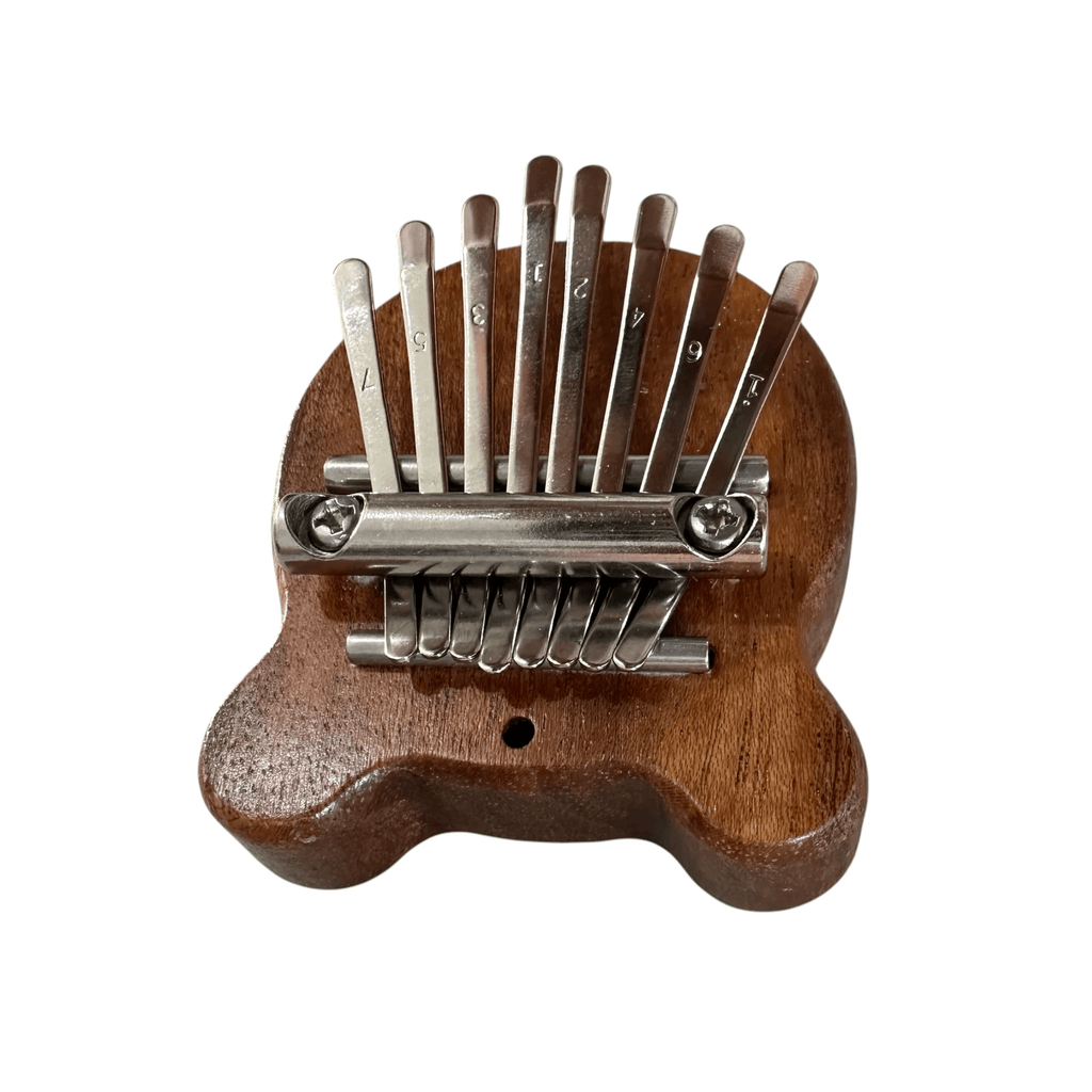 Mini Bear-Shaped Wooden Kalimba – 8-Key Thumb Piano by Music Frog Co