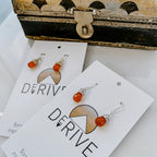 Mini Carnelian Drop Earrings by Derive Jewelry