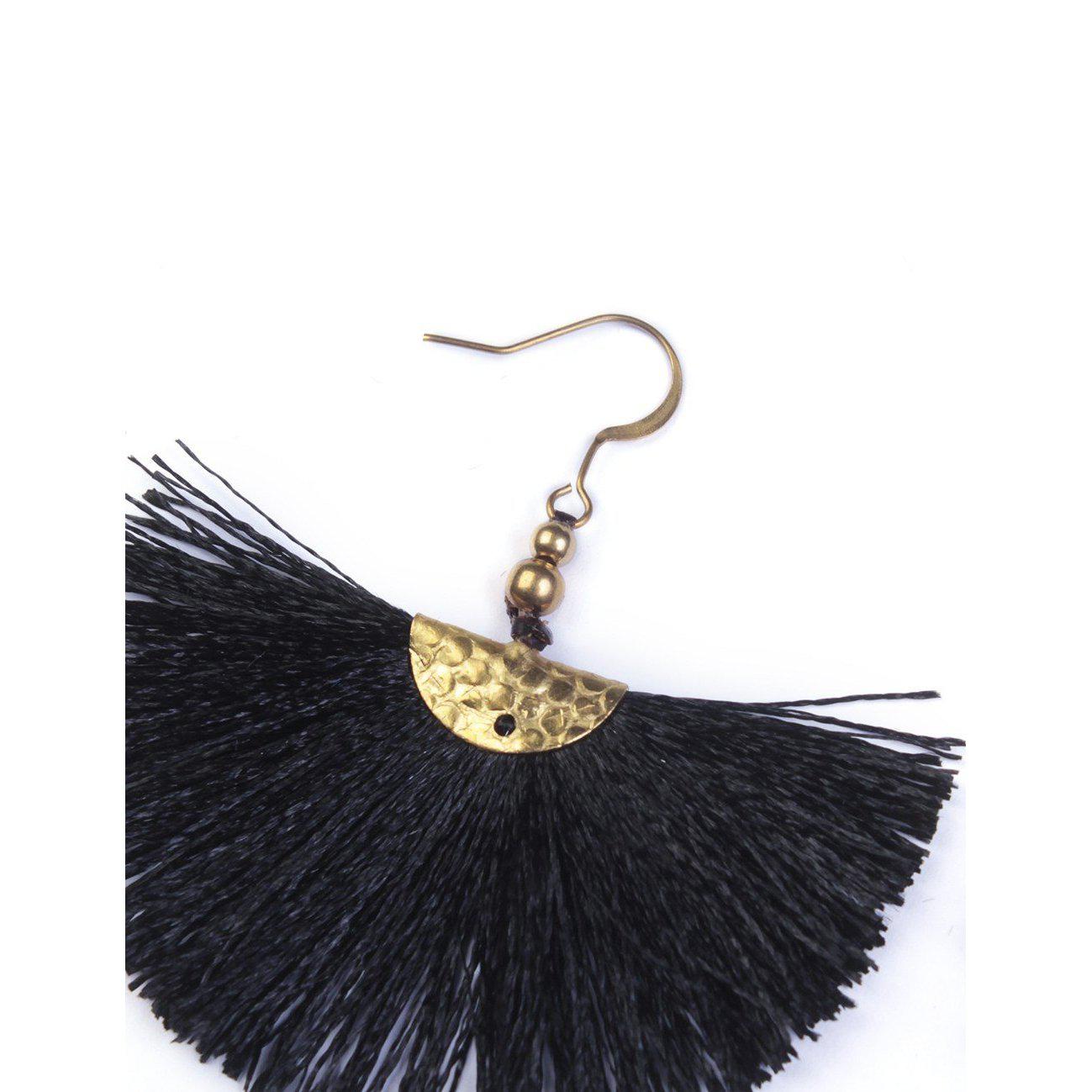 Mini Cleo Tassel Earrings - Thailand Jewelry La Vie Bien Mini Cleo Tassel Earrings - Thailand
