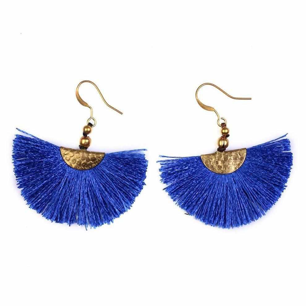 Mini Cleo Tassel Earrings - Thailand Jewelry La Vie Bien Mini Cleo Tassel Earrings - Thailand