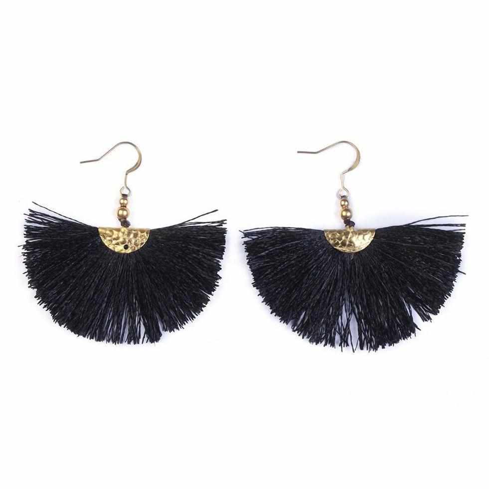 Mini Cleo Tassel Earrings - Thailand Jewelry La Vie Bien Mini Cleo Tassel Earrings - Thailand