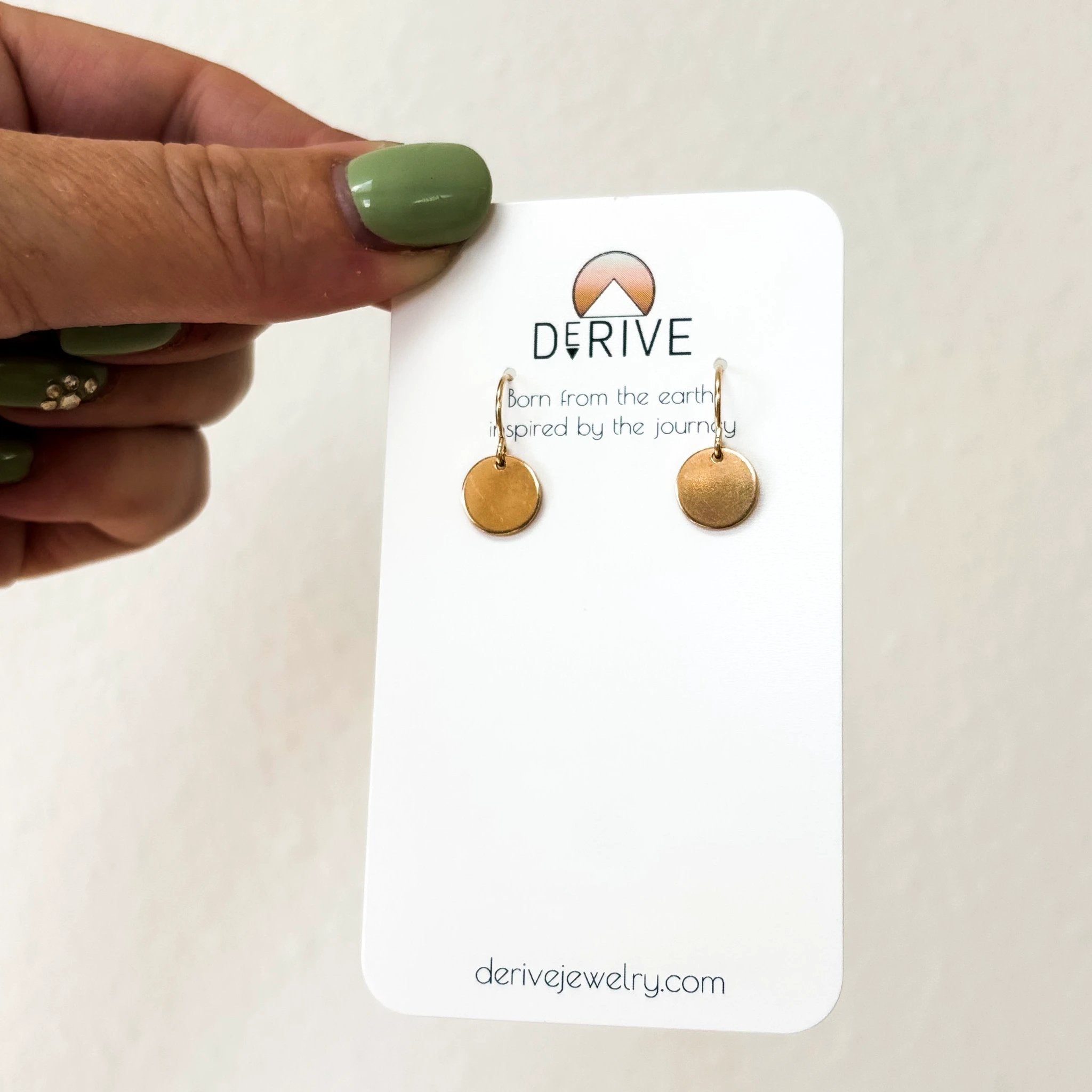 Mini Coin Earrings by Derive Jewelry