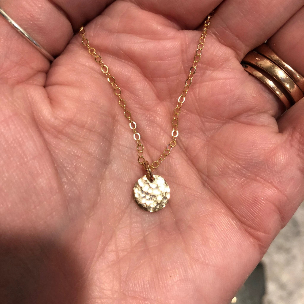 Mini Coin Full Moon Necklace by Derive Jewelry