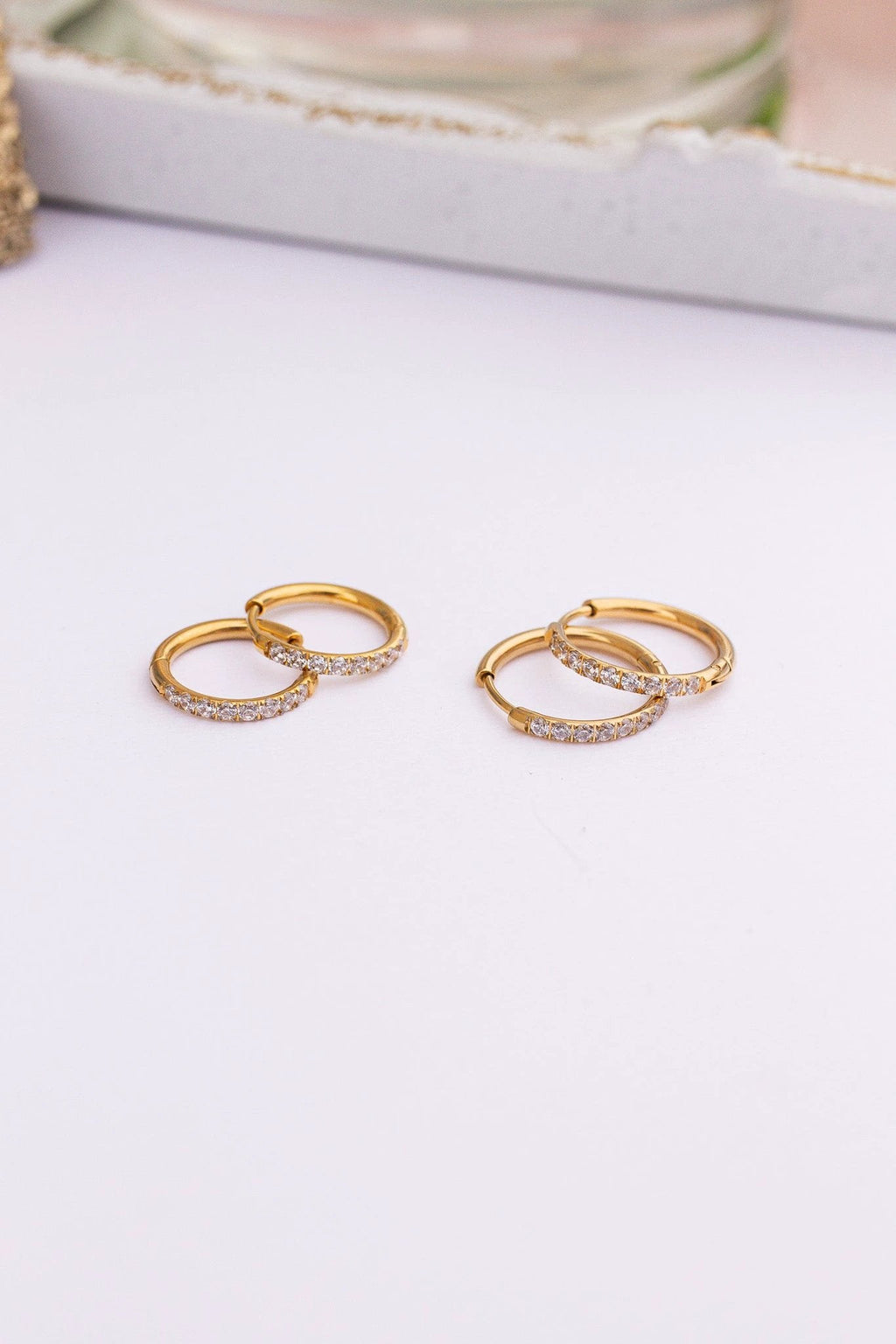 Mini Crystal Hoop by Rose & Clay