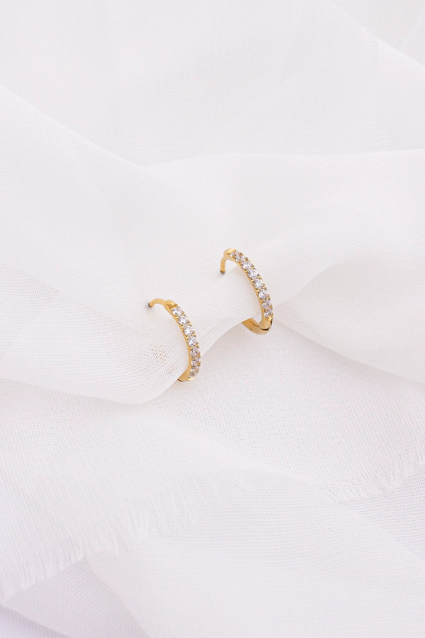 Mini Crystal Hoop by Rose & Clay