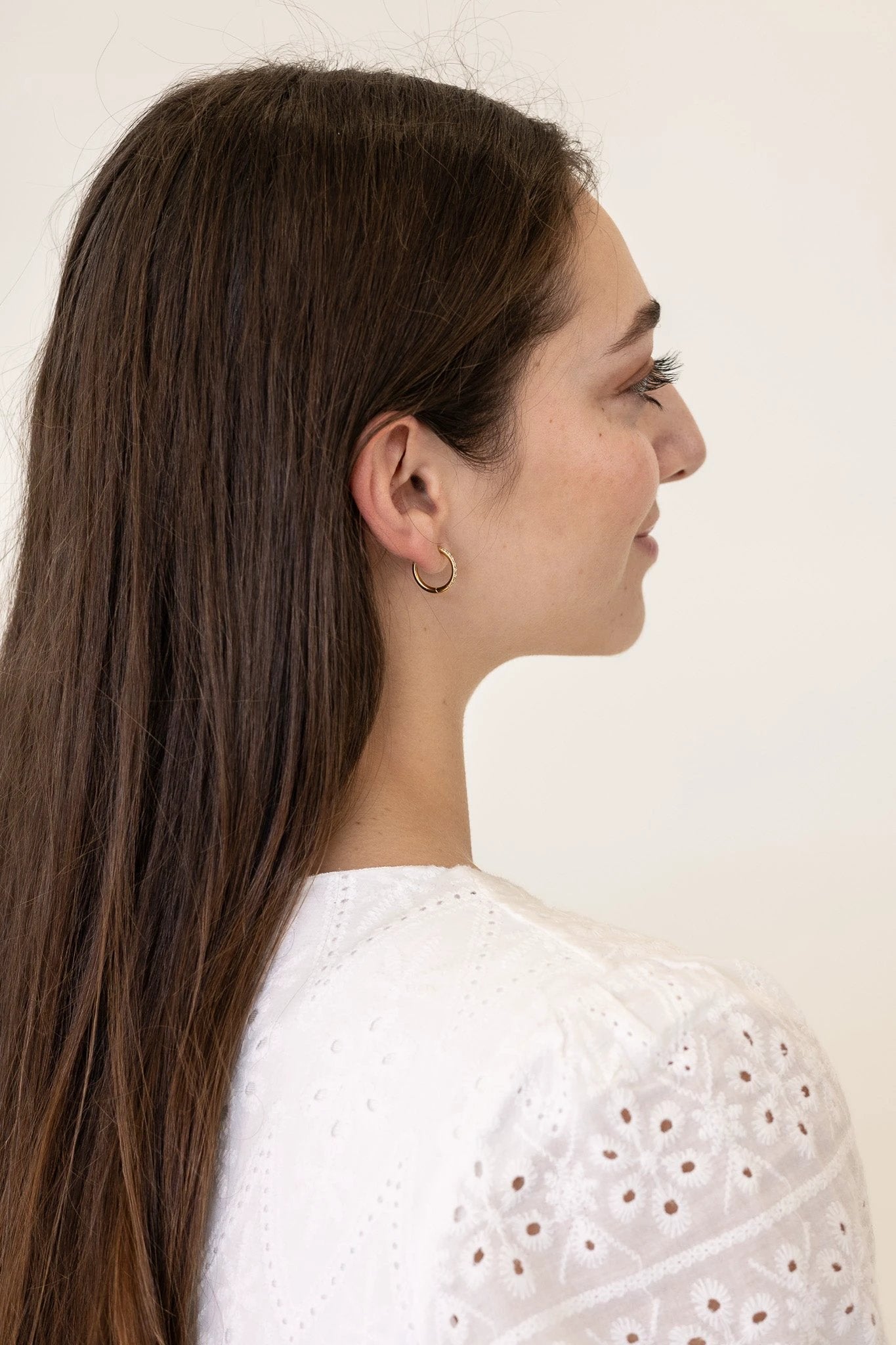 Mini Crystal Hoop by Rose & Clay