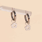 Mini Flower Huggie Hoop Charms by Oh Clementine