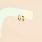 Mini Flower Huggie Hoop Charms by Oh Clementine
