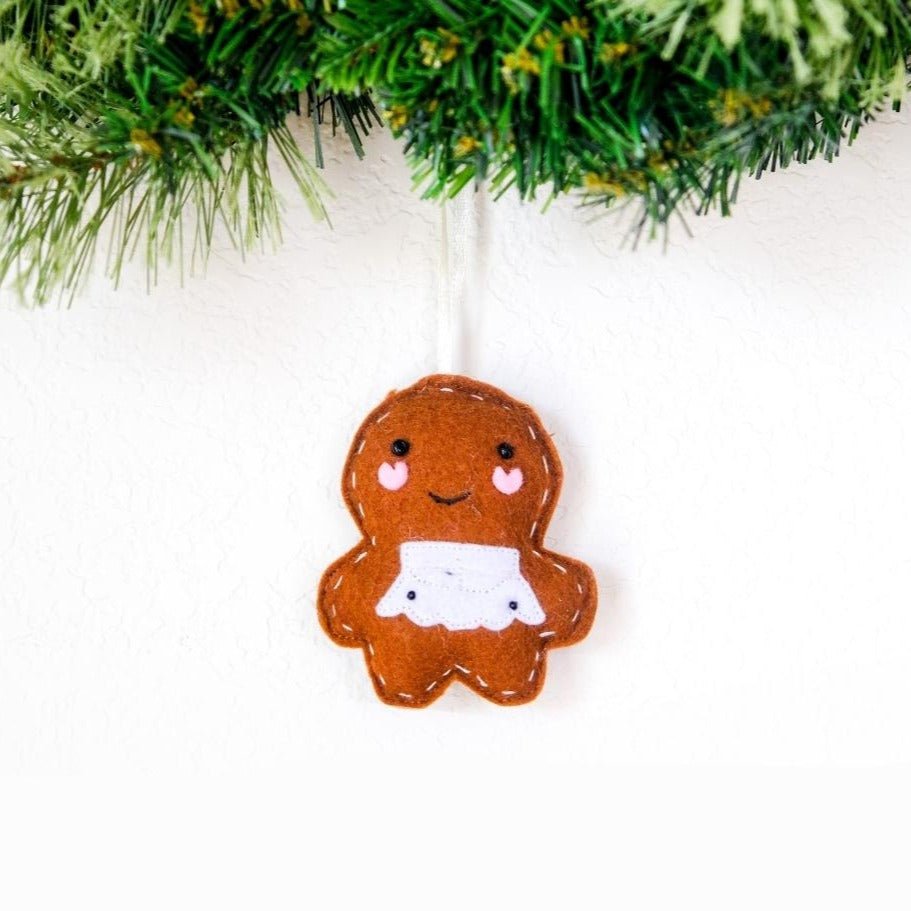Mini Gingerbread Person Ornament Holiday La Vie Bien Mini Gingerbread Person Ornament