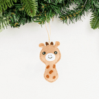 Mini Giraffe Felt Ornament Holiday La Vie Bien Mini Giraffe Felt Ornament