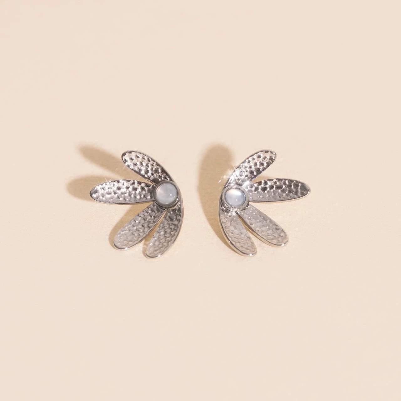 Mini Half Bloomed Stud Earrings by Oh Clementine