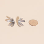 Mini Half Bloomed Stud Earrings by Oh Clementine