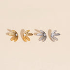 Mini Half Bloomed Stud Earrings by Oh Clementine
