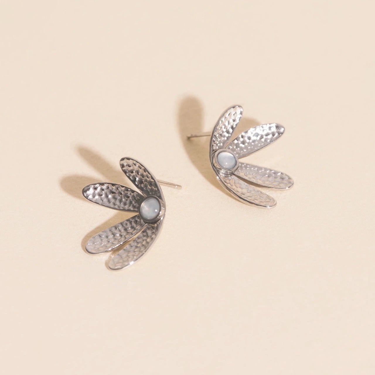 Mini Half Bloomed Stud Earrings by Oh Clementine