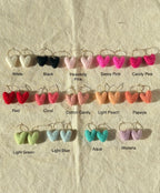 MINI Heart Felt Earrings Earrings La Vie Bien MINI Heart Felt Earrings