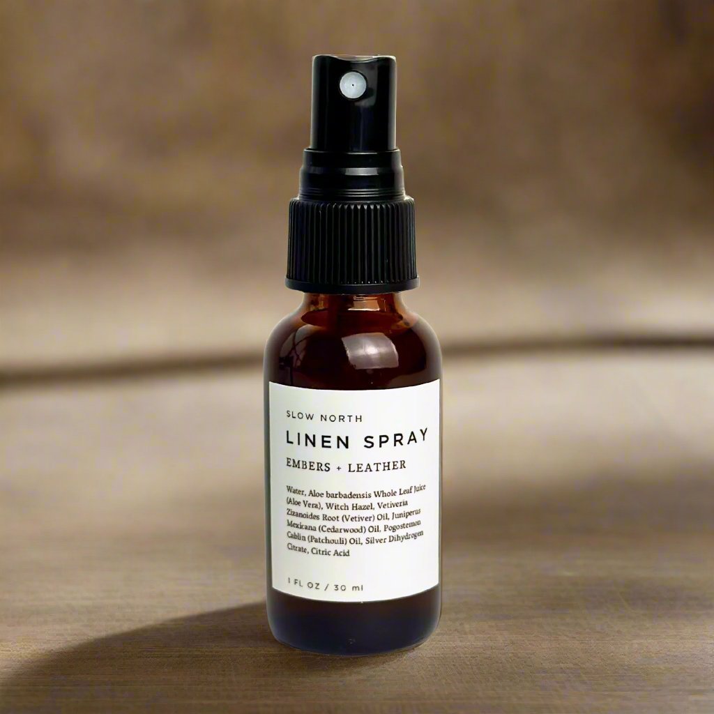 Mini Linen Spray - Embers + Leather Home Accessories La Vie Bien Mini Linen Spray - Embers + Leather